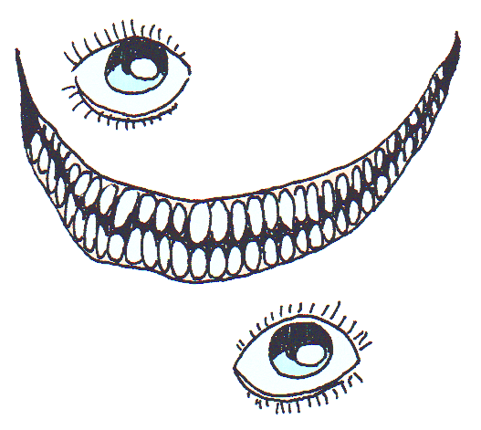 A face smiling at you... a ghost?